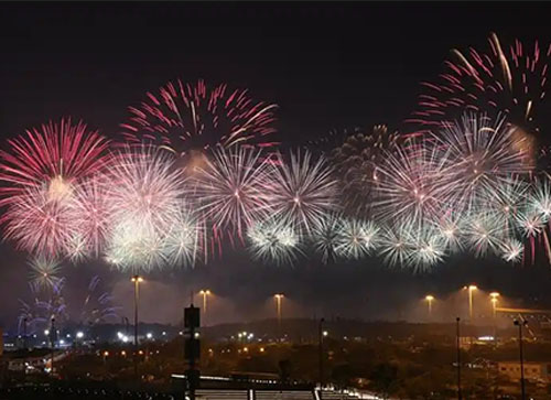 上杭县焰火晚会